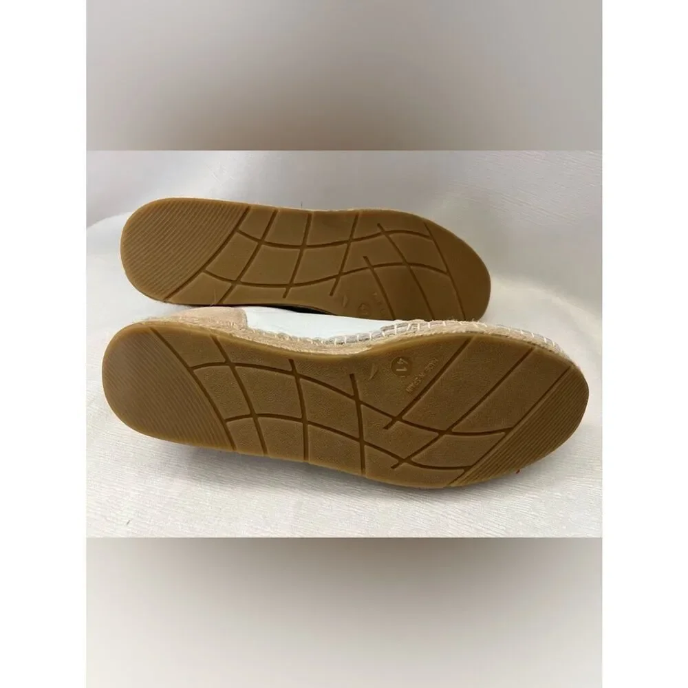 Free People Serendipity Sneakers Women's White & Beige Casual Espadrille Size 41